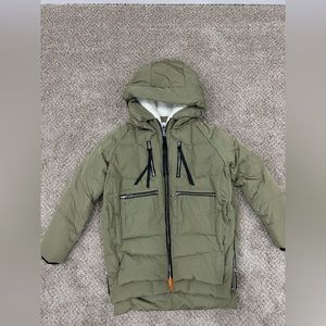 Green winter jacket